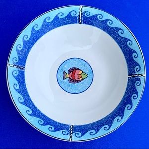 Vintage Discontinued Sue Zipkin Artist  SANGO PISCES Soup Cereal Bowl